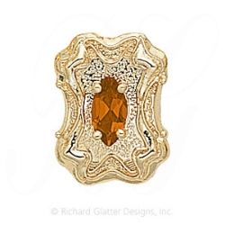 GS290 CIT - 14 Karat Gold Citrine Slide 
